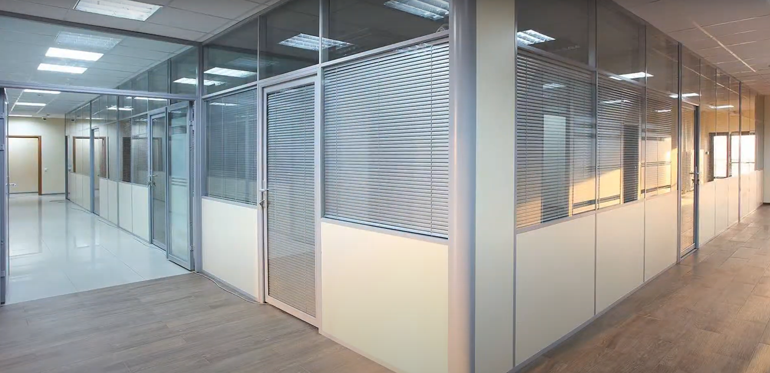 Офисные алюминиевые перегородки